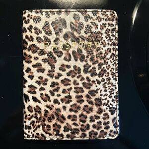 Cheetah Print Passport Holder